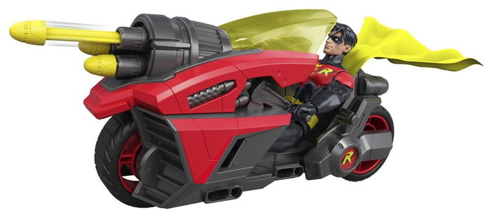 Mattel DC Premier véhicule Robin Cycle avec figurine
