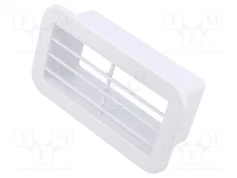 DOSPEL S.A. Grille de ventilation blanc ABS 127x71x39mm