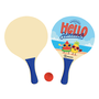 Marbueno Raquettes Bois Hello Summer 38x24x0,6 cm Jardin Piscine Plage MARBUENO SUMMER 10336