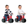 Chicos Corre pasillos Mini Custom Rouge - Trotteur moto 4 roues stable pour enfants 10 à 36 mois - Réf. 36006