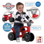 Chicos Corre pasillos Mini Custom Rouge - Trotteur moto 4 roues stable pour enfants 10 à 36 mois - Réf. 36006