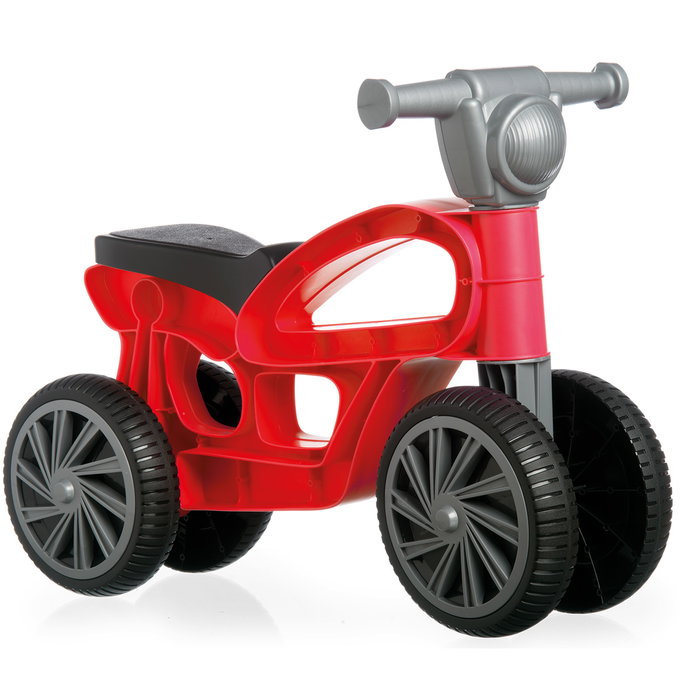 Chicos Corre pasillos Mini Custom Rouge - Trotteur moto 4 roues stable pour enfants 10 à 36 mois - Réf. 36006
