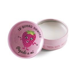 The Fruit Company Baume à Lèvres Fraise Crème, Hydratation Intense, Parfum Fraise, Vanille et Caramel