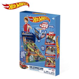 CEFA TOYS Boîte organisatrice de voitures 3 en 1 Hot Wheels avec piste et zone de jeu