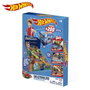 Hot Wheels Caisse organisatrice de voitures 3 en 1, transformation rapide en boîte de rangement ou aire de jeu, capacité plus de 200 voitures, instructions en espagnol