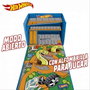 Hot Wheels Caisse organisatrice de voitures 3 en 1, transformation rapide en boîte de rangement ou aire de jeu, capacité plus de 200 voitures, instructions en espagnol