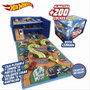 Hot Wheels Caisse organisatrice de voitures 3 en 1, transformation rapide en boîte de rangement ou aire de jeu, capacité plus de 200 voitures, instructions en espagnol