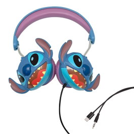 Lexibook Casque avec câble Disney Stitch HP015D - Licencié, pliable, pour enfants et fans de Lilo et Stitch, à partir de 3 ans