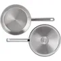 Cosy & Trendy Poêle DAILY en acier inoxydable diamètre 24 cm, fond encapsulé pour induction, tous feux, poignée soudée, va au four