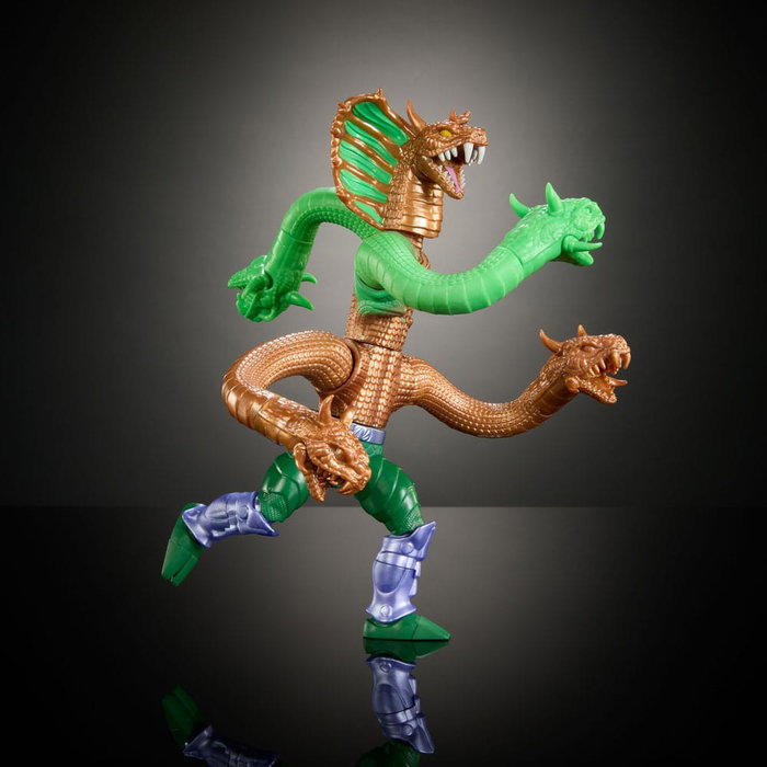 MOTU x TMNT: Turtles of Grayskull figurine Deluxe King Hiss 14 cm