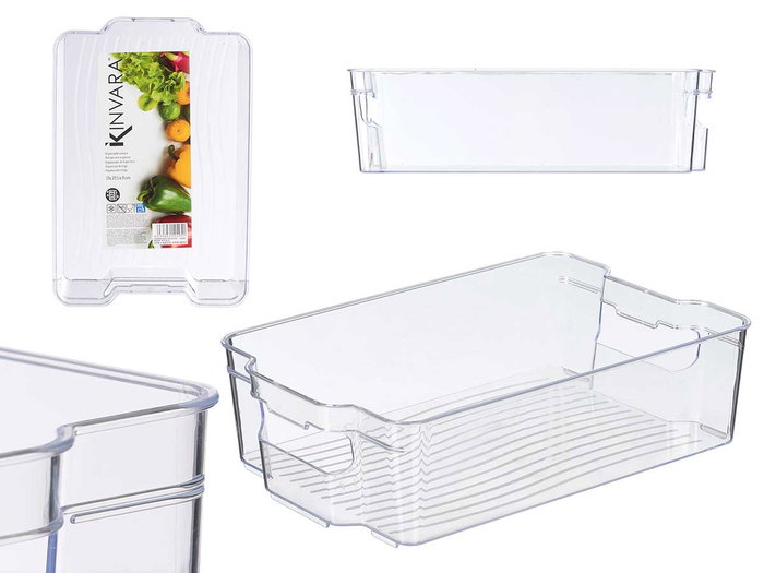 Kinvara Organisateur de Réfrigérateur 31.5x21x9 cm Transparent en Plastique (Set de 12) Kinvara Organisateur de Réfrigérateur 31.5x21x9 cm Transparent en Plastique (Set de 12)