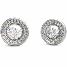 Guess JUBE03396JWRHT-U Boucles d'oreilles Solitaire Gris