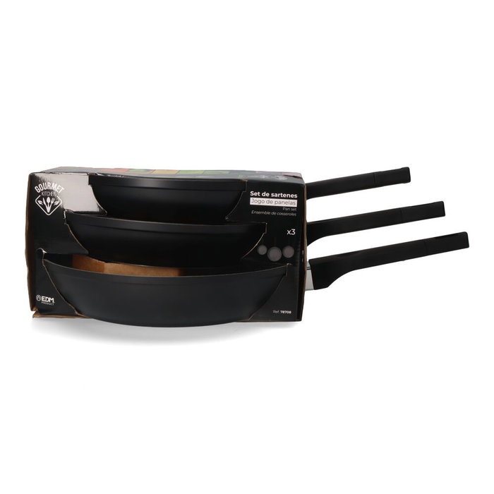 Gourmet Kitchen Set de 3 poêles antiadhésives Professional Line ø20 / ø24 / ø28 cm