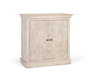 GINER Y COLOMER Buffet en bois de manguier avec 2 portes sculptées à la main, couleur Arena
