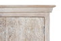 GINER Y COLOMER Buffet en bois de manguier avec 2 portes sculptées à la main, couleur Arena