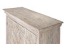 GINER Y COLOMER Buffet en bois de manguier avec 2 portes sculptées à la main, couleur Arena