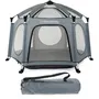 Dreambaby Adventure Parc Pop-Up pour Bébé, Ø 1.3 m, H 1 m, Anti-UV, Sac de Transport, Gris, Usage Intérieur/Extérieur