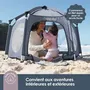 Dreambaby Adventure Parc Pop-Up pour Bébé, Ø 1.3 m, H 1 m, Anti-UV, Sac de Transport, Gris, Usage Intérieur/Extérieur