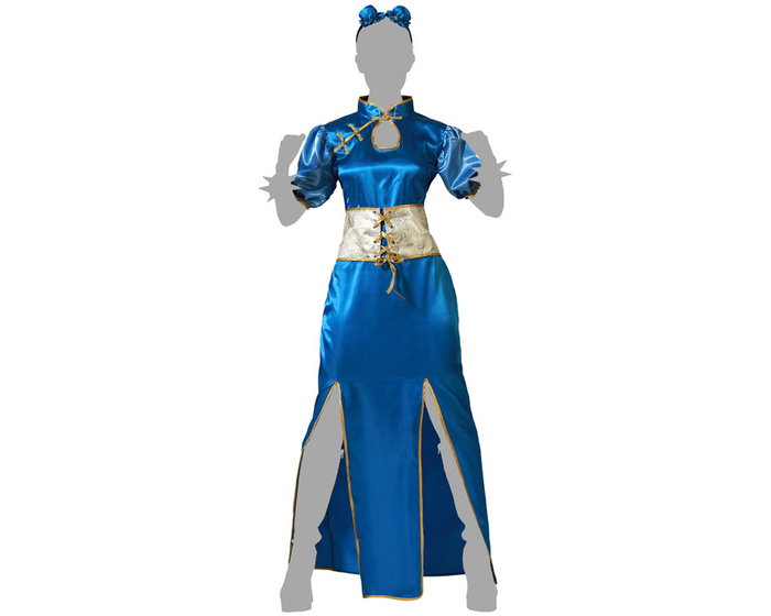 Atosa Disfraz China Kimono Azul Mujer Adulto M-L