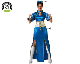Atosa Disfraz China Kimono Azul Mujer Adulto M-L