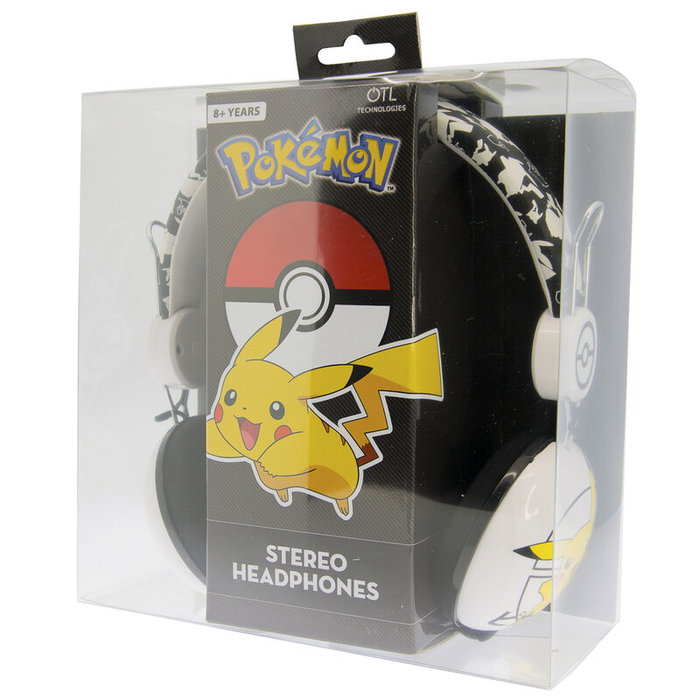 Pokemon Pikachu - Casque audio universel à diademe pour enfants (8 ans et plus) et adultes - Connexion jack 3.5mm - Design iconique