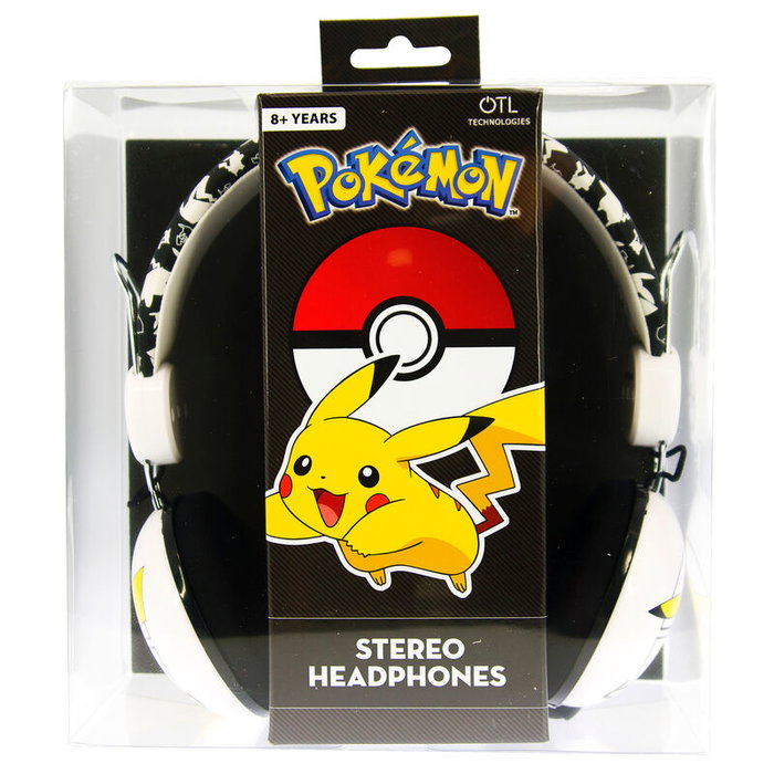 Pokemon Pikachu - Casque audio universel à diademe pour enfants (8 ans et plus) et adultes - Connexion jack 3.5mm - Design iconique