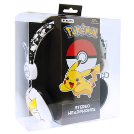 Pokemon Pikachu - Casque audio universel à diademe pour enfants (8 ans et plus) et adultes - Connexion jack 3.5mm - Design iconique