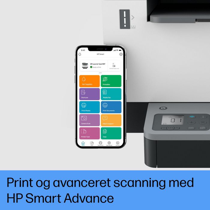 HP LaserJet Tank MFP 2604sdw - Imprimante multifonction laser avec réservoir de toner, impression recto-verso, scan vers PDF/e-mail, 22 ppm, sans fil et Ethernet