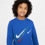 Sweat sans capuche enfant Nike NSW SOS FLC CREW Bleu