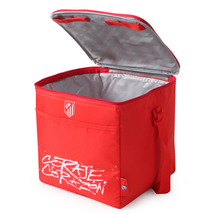 ATLETICO DE MADRID - Sac isotherme pliable pour repas 20L (20000ml) - Polyester 600D - Taille: 30x27.9x27.9cm