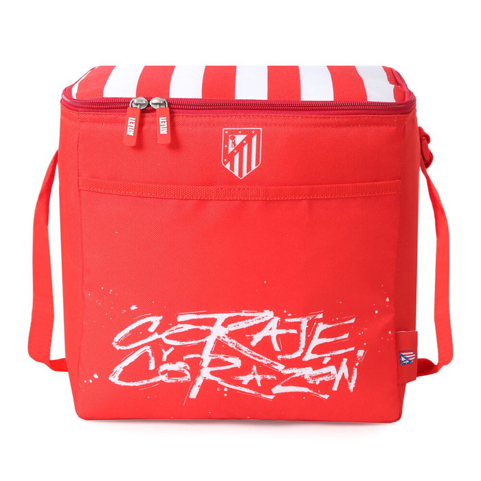 ATLETICO DE MADRID - Sac isotherme pliable pour repas 20L (20000ml) - Polyester 600D - Taille: 30x27.9x27.9cm