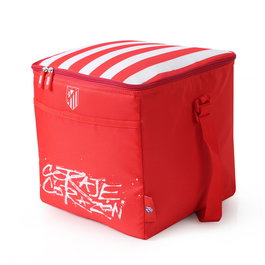 ATLETICO DE MADRID - Sac isotherme pliable pour repas 20L (20000ml) - Polyester 600D - Taille: 30x27.9x27.9cm