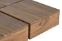 GINER Y COLOMER - Table basse en bois d'acacia, couleur naturelle, avec finition artisanale - Dimensions : 80 cm L x 80 cm P x 31 cm H