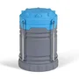 Kampa Lanterne LED Flare COB pliable - Technologie COB haute luminosité - Fonctionne sur 3 piles AA - Couleur gris et bleu - Compacte 230 g