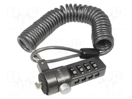 LOGILINK Câble de sécurité à combinaison 4 chiffres, noir