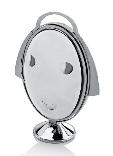 Alessi AM37 Plateau dépliable Anna Gong en acier inoxydable 18/10, support élégant pour gâteaux ou fruits, design Stefano Giovannoni