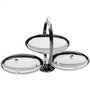 Alessi AM37 Plateau dépliable Anna Gong en acier inoxydable 18/10, support élégant pour gâteaux ou fruits, design Stefano Giovannoni