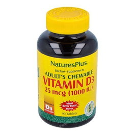 NATURES PLUS Vitamina D3 1000iu 90 comprimés à mâcher
