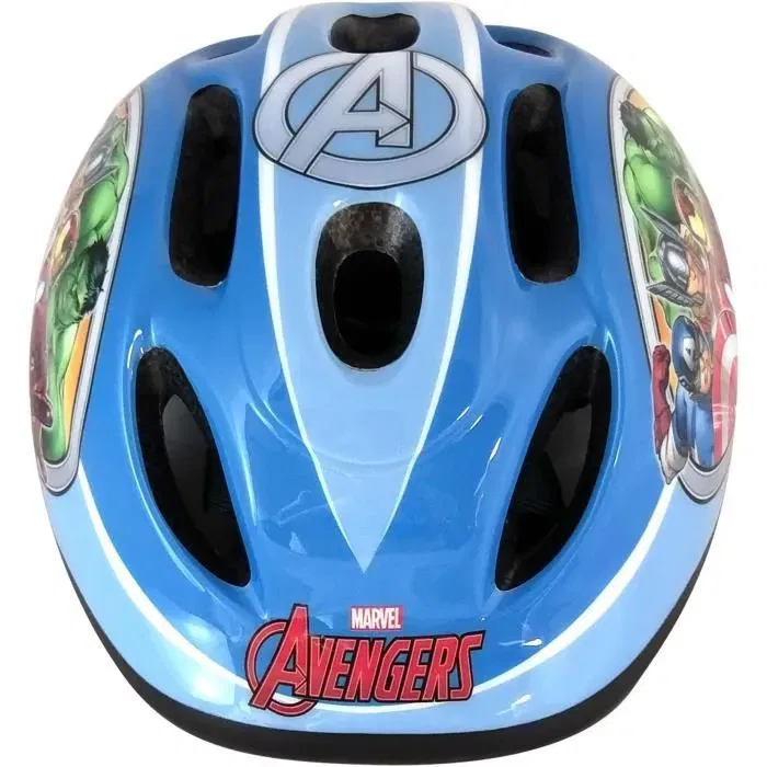 Stamp Casque Vélo Avengers Taille S (54-60 cm) pour Garçon à partir de 4 ans - Coque ABS, Structure EPS, Aérations, Mousses Confort