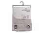 Giftdecor Rideau Voilage Gris Clair 140x260 cm en Polyester (Set de 6)