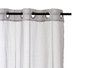 Giftdecor Rideau Voilage Gris Clair 140x260 cm en Polyester (Set de 6)