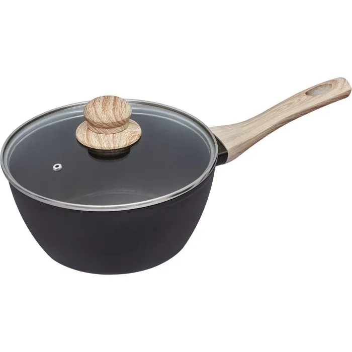 Pyrex Cook&Care Casserole avec couvercle 18 cm anti-adhésif sans PFAS pour induction, aluminium recyclé