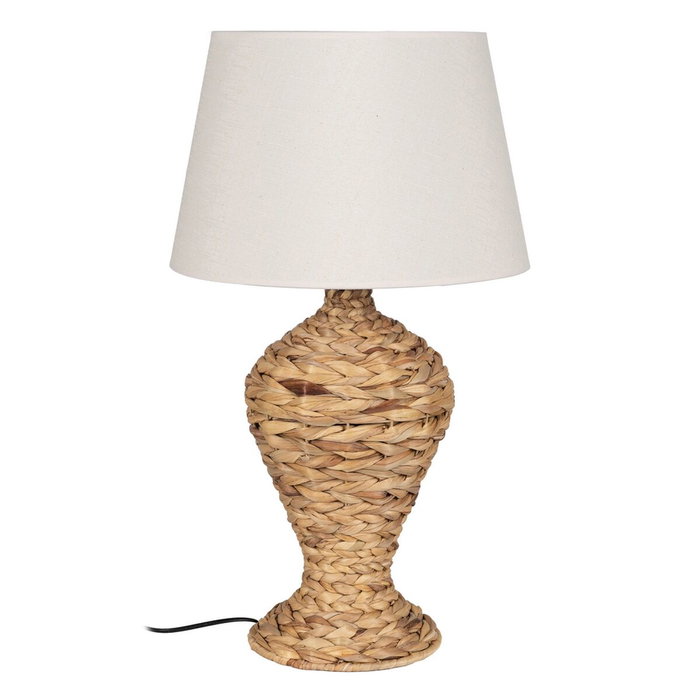 Lampe de bureau Crème Naturel Lin Fer Fibre naturelle 60 W 220-240 V 40 x 40 x 69,5 cm Lampe de bureau Crème Naturel Lin Fer Fibre naturelle 60 W 220-240 V 40 x 40 x 69,5 cm