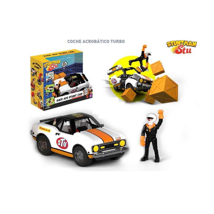 Bandai Voiture de course acrobatique Race Ace avec Stuntman Stu Bandai Voiture de course acrobatique Race Ace avec Stuntman Stu