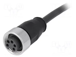 HARTING Connecteur industriel 7/8 pouces avec cordon 5 m, 5 broches, droit