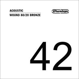 DUNLOPST Corde Acoustique 80/20 Bronze .042