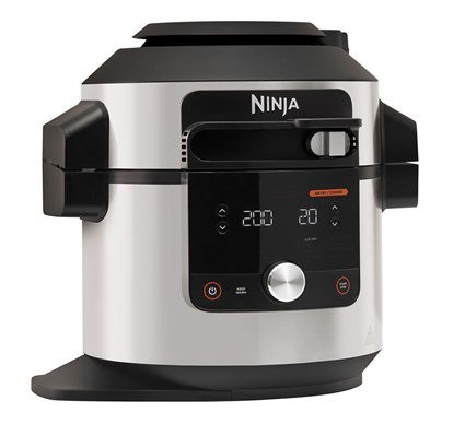 Ninja OL650EU - Olla eléctrica multifunción 7,5L, 12 en 1 (SmartLid), Autocuiseur, Friteuse à air, Cuisson vapeur combinée, Ninja Foodi Max