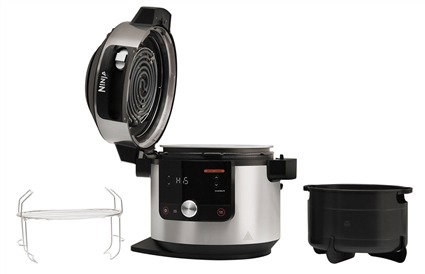 Ninja OL650EU - Olla eléctrica multifunción 7,5L, 12 en 1 (SmartLid), Autocuiseur, Friteuse à air, Cuisson vapeur combinée, Ninja Foodi Max