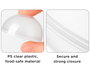 Innspiro Pack de 12 boules en plastique transparent de 8 cm