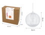 Innspiro Pack de 12 boules en plastique transparent de 8 cm